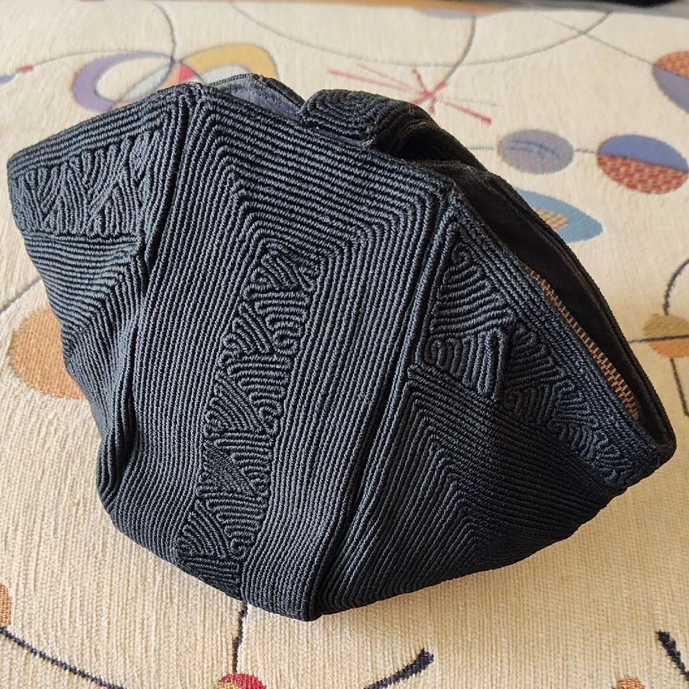 Vintage Corde Black Clutch